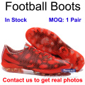 2016 latest like leather soccer boots for football